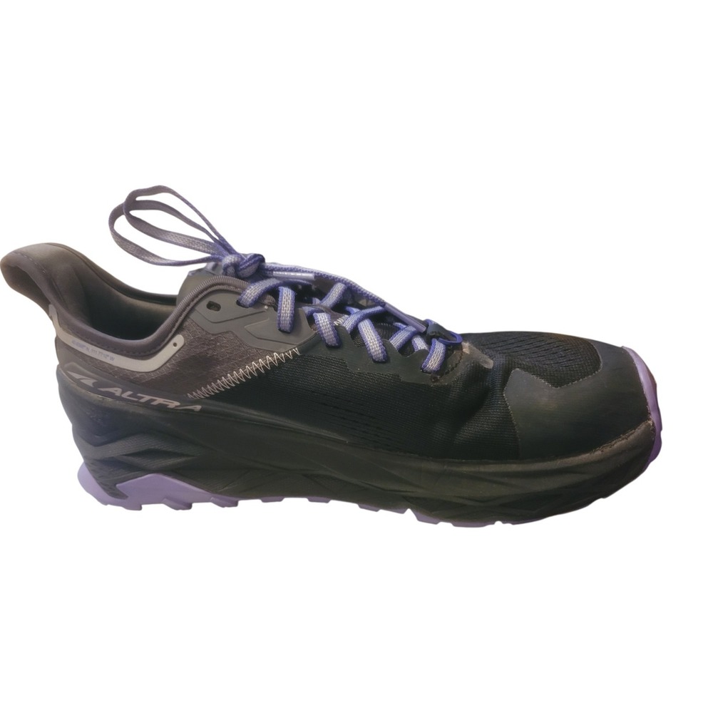 Size 7.5 B- Altra Women's Olympus 5 Hike Mid GTX WP Hiking Boots Black/purple